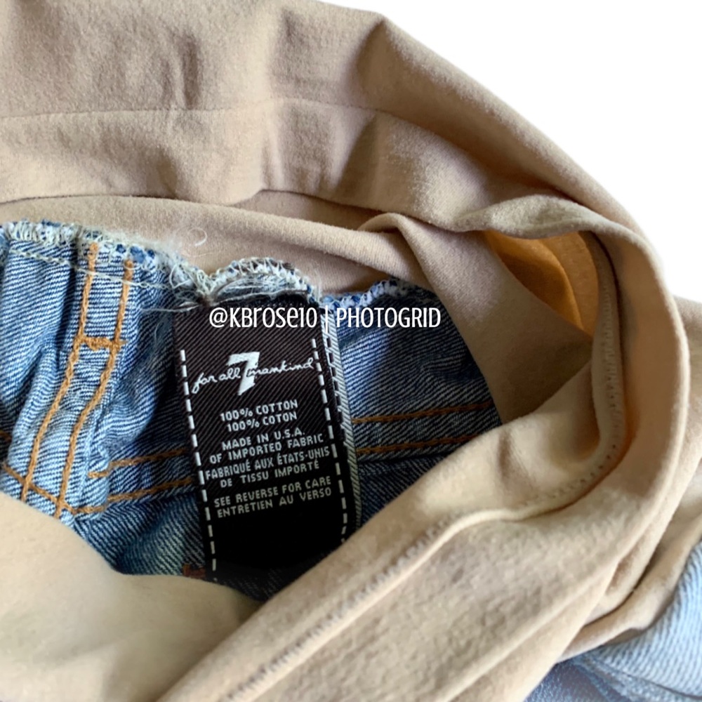‼️SOLD‼️7 For All Mankind Maternity Jean Shorts - Picture 7 of 8